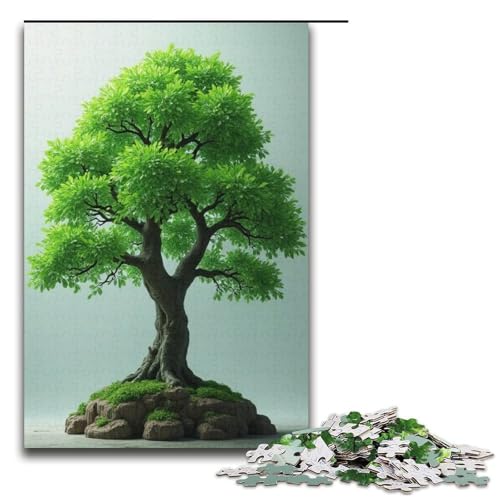 Puzzle für Erwachsene 1000 Teile Jadebaum und Äste Geburtstagsgeschenk für Teenager ab 14 Jahren 1000 Teile (38 x 26 cm) von mowenbingpeng