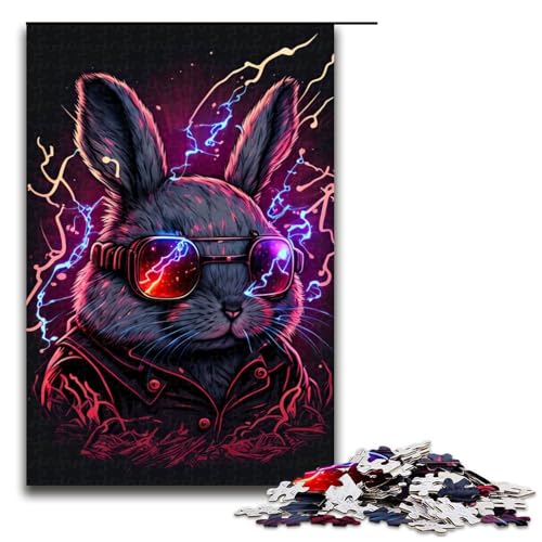 Puzzle für Erwachsene 1000 Teile Kaninchen Neon Puzzles Spiel Spielzeug Lustige 1000 PCS Puzzle für Erwachsene 1000 Teile Kaninchen Neon Puzzles Spiel Spielzeug Lustige 1000 PCS von mowenbingpeng