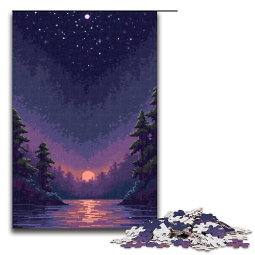 Puzzle für Erwachsene 1000 Teile Kiefernwellen Geburtstagsgeschenk Geschenke für Teenager ab 14 Jahren 1000 Teile (75 x 50 cm) von mowenbingpeng