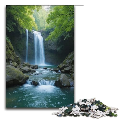 Puzzle für Erwachsene 1000 Teile Klang des Quellwassers Puzzle Lernspiele für Zuhause DIY-Spielzeug tolles Geschenk für Spiele 1000 Teile (38 x 26 cm) von mowenbingpeng