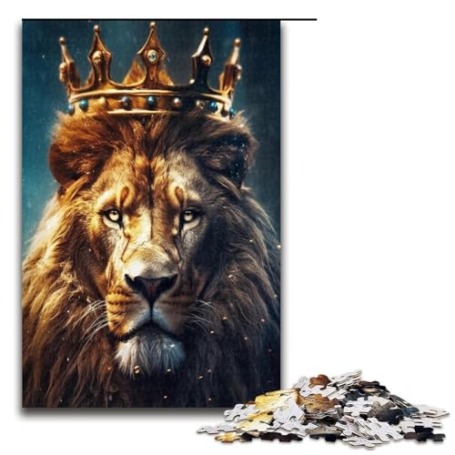 Puzzle für Erwachsene 1000 Teile König der Löwen Lernspiele für Zuhause DIY Spielzeug tolles Geschenk für Spiele 1000 Teile (75 x 50 cm) von mowenbingpeng