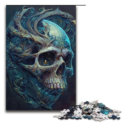 Puzzle für Erwachsene 1000 Teile Kristallschädel Heimdekoration Puzzle-Spielzeug Geschenk für die ganze Familie 1000 Teile (38 x 26 cm) von mowenbingpeng