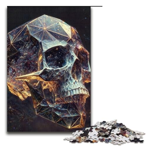 Puzzle für Erwachsene 1000 Teile Kristallschädel-Puzzle Lernspiele für Zuhause DIY-Spielzeug tolles Geschenk für Spiele 1000 Teile (38 x 26 cm) von mowenbingpeng