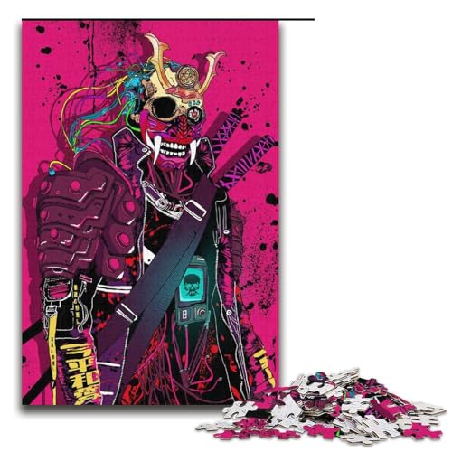 Puzzle für Erwachsene 1000 Teile Kultjäger-Killer-Mustermontage hilft dem Gehirn süchtig machendes Spielzeug zu trainieren um Geduld zu fördern 1000 Teile (38 x 26 cm) von mowenbingpeng