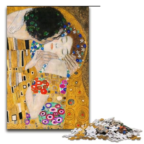 Puzzle für Erwachsene 1000 Teile Kuss Puzzle Holzpuzzle Lernspiel Herausforderungsspielzeug 1000 Teile (38 x 26 cm) von mowenbingpeng