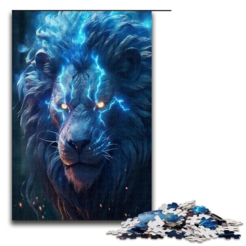 Puzzle für Erwachsene 1000 Teile Lions of Storm Puzzle Lernspiele für Zuhause DIY Spielzeug tolles Geschenk für Spiele 1000 Teile (75 x 50 cm) von mowenbingpeng