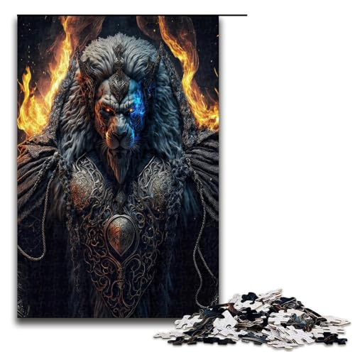Puzzle für Erwachsene 1000 Teile Löwen Puzzle Holzpuzzle Lernspiel Herausforderungsspielzeug 1000 Teile (75 x 50 cm) von mowenbingpeng