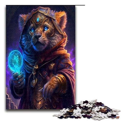 Puzzle für Erwachsene 1000 Teile Löwenmuster Zusammenbau hilft dem Gehirn süchtig machendes Spielzeug zur Förderung der Geduld 1000 Teile (75 x 50 cm) von mowenbingpeng