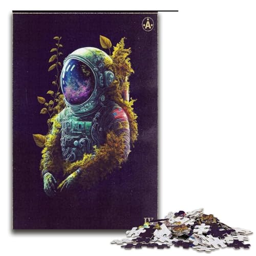 Puzzle für Erwachsene 1000 Teile Lost Astronaut Puzzle Spiele Spielzeug Geschenk geeignet für die Schreibtischdekoration 1000 Teile (38 x 26 cm) von mowenbingpeng