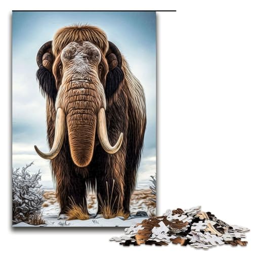 Puzzle für Erwachsene 1000 Teile Mammut Heimdekoration Puzzle Spielzeug Deal Als Geschenk für die ganze Familie 1000 PCS von mowenbingpeng