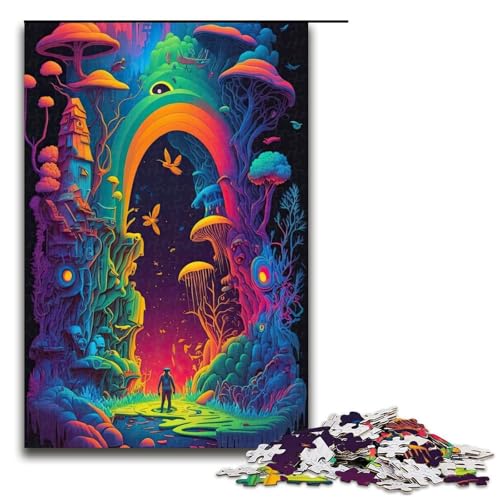 Puzzle für Erwachsene 1000 Teile Man Dreaming AI Art Puzzles Spiel Spielzeug Lustig 1000 PCS von mowenbingpeng