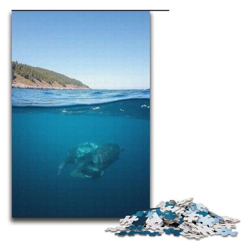 Puzzle für Erwachsene 1000 Teile Meerespuzzle Lernspiele für Zuhause DIY-Spielzeug tolles Geschenk für Spiele 1000 Teile (38 x 26 cm) von mowenbingpeng