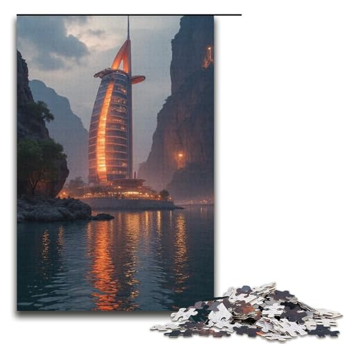 Puzzle für Erwachsene 1000 Teile Mirage Holzpuzzle für Kinder Lernspiel 1000 PCS (38x26cm) von mowenbingpeng