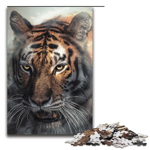 Puzzle für Erwachsene 1000 Teile Misty Tiger Portrait Holzpuzzle für Kinder Lernspiel 1000 PCS Puzzle für Erwachsene 1000 Teile Misty Tiger Portrait Holzpuzzle für Kinder Lernspiel 1000 PCS von mowenbingpeng