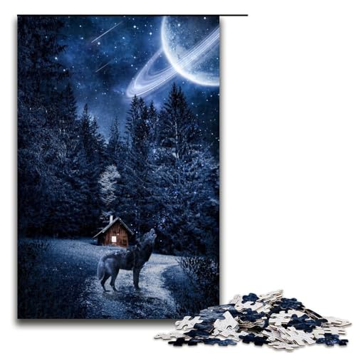Puzzle für Erwachsene 1000 Teile Mitternachtsfamilie Holzpuzzle Lernspiel Herausforderungsspielzeug 1000 PCS Puzzle für Erwachsene 1000 Teile Mitternachtsfamilie Holzpuzzle Lernspiel Herausforderungsspielzeug 1000 PCS von mowenbingpeng