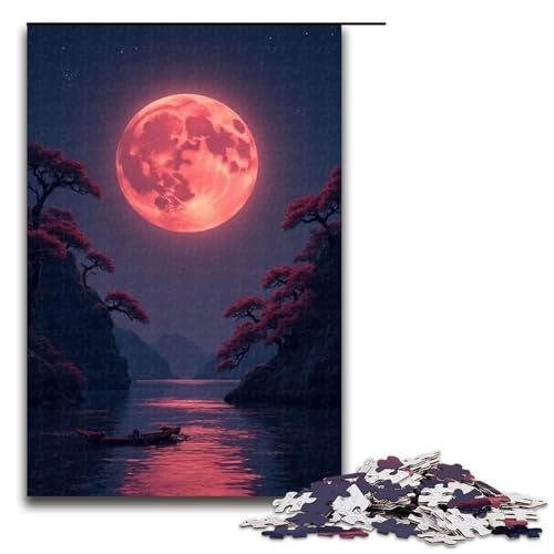 Puzzle für Erwachsene 1000 Teile Mond-Puzzle Geburtstagsgeschenk für Teenager ab 14 Jahren 1000 Teile (75 x 50 cm) von mowenbingpeng