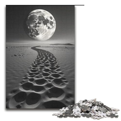 Puzzle für Erwachsene 1000 Teile Monddrache Sandpuzzle Geburtstagsgeschenk für Teenager ab 14 Jahren 1000 Teile (38 x 26 cm) von mowenbingpeng