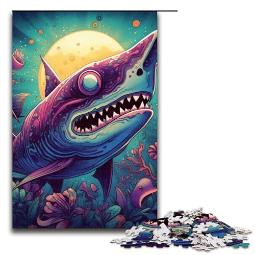 Puzzle für Erwachsene 1000 Teile Monster Shark Family Holzpuzzle Lernspiel Herausforderungsspielzeug 1000 Teile Puzzle für Erwachsene 1000 Teile Monster Shark Family Holzpuzzle Lernspiel Herausforderungsspielzeug 1000 Teile von mowenbingpeng