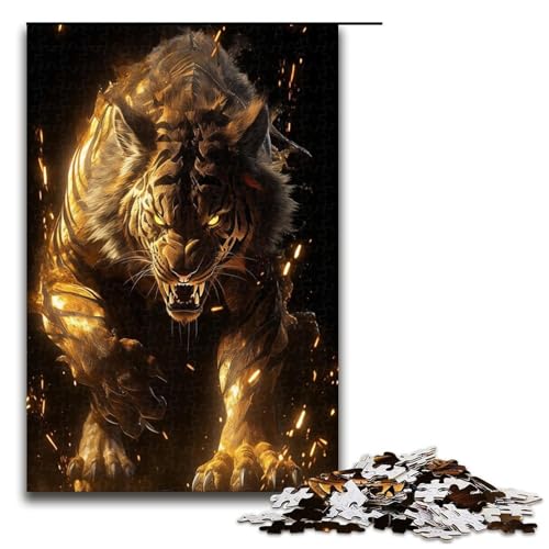 Puzzle für Erwachsene 1000 Teile Mutant Smoke Tigers Puzzlespiele Spielzeug Geschenk geeignet für die Schreibtischdekoration 1000 Teile (75 x 50 cm) von mowenbingpeng