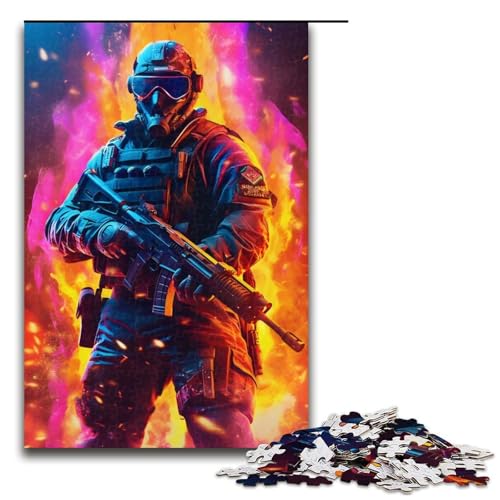 Puzzle für Erwachsene 1000 Teile Neon Army Soldier Holzpuzzle für Kinder Lernspiel 1000 PCS Puzzle für Erwachsene 1000 Teile Neon Army Soldier Holzpuzzle für Kinder Lernspiel 1000 PCS von mowenbingpeng