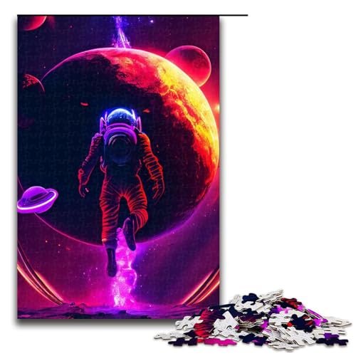 Puzzle für Erwachsene 1000 Teile Neon Flying Astronomie Puzzles Spiel Spielzeug Lustige 1000 PCS von mowenbingpeng