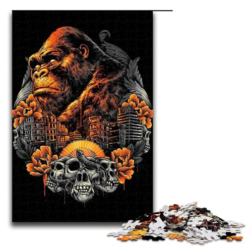 Puzzle für Erwachsene 1000 Teile Orang-Utan-König Puzzles Spiel Spielzeug Lustige 1000 PCS von mowenbingpeng