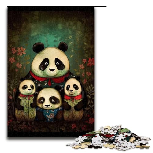 Puzzle für Erwachsene 1000 Teile Panda Paradise Family Holzpuzzle Lernspiel Herausforderungsspielzeug 1000 Teile Puzzle für Erwachsene 1000 Teile Panda Paradise Family Holzpuzzle Lernspiel Herausforderungsspielzeug 1000 Teile von mowenbingpeng