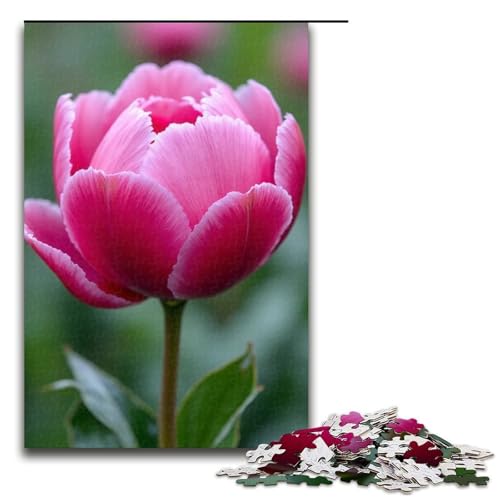 Puzzle für Erwachsene 1000 Teile Pfingstrosenblume Holzpuzzle für Kinder Lernspiel 1000 Teile (75 x 50 cm) von mowenbingpeng