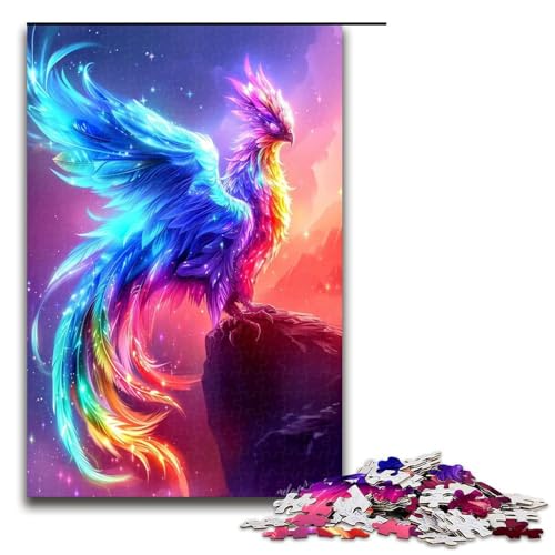 Puzzle für Erwachsene 1000 Teile Phoenix Puzzle Geburtstagsgeschenk für Teenager ab 14 Jahren 1000 Teile (75 x 50 cm) von mowenbingpeng