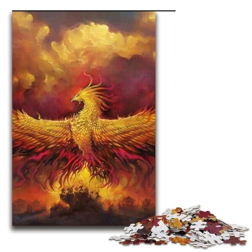 Puzzle für Erwachsene 1000 Teile Phoenix-Puzzle Spiele Spielzeug Geschenk geeignet für die Schreibtischdekoration 1000 Teile (38 x 26 cm) von mowenbingpeng
