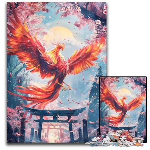 Puzzle für Erwachsene 1000 Teile Phoenixs Torii Pathway Puzzles für Erwachsene Lernspielzeug für Jugendliche HeimbüroDekor 1000 Teile (75 x 50 cm) von mowenbingpeng