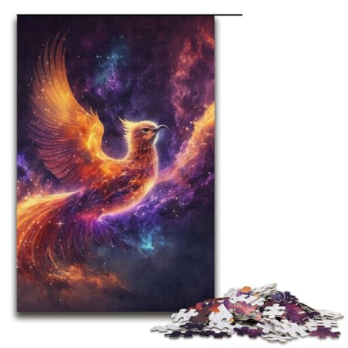 Puzzle für Erwachsene 1000 Teile Phönixvogel Heimdekoration Puzzle-Spielzeug Geschenk für die ganze Familie 1000 Teile (38 x 26 cm) von mowenbingpeng