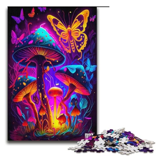 Puzzle für Erwachsene 1000 Teile Pilzwald Puzzle Lernspiele für Zuhause DIY Spielzeug tolles Geschenk für Spiele 1000 Teile (38 x 26 cm) von mowenbingpeng