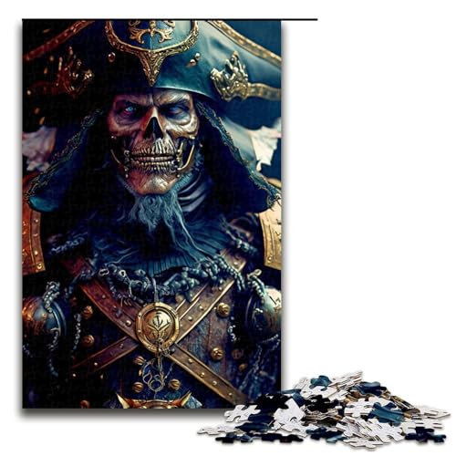 Puzzle für Erwachsene 1000 Teile Piratenkapitän Puzzle Spiele Spielzeug Geschenk Geeignet für Desktop-Dekoration 1000 PCS von mowenbingpeng