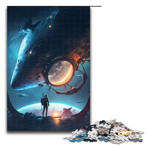 Puzzle für Erwachsene 1000 Teile Postapokalyptischer Reisender Puzzle Spiel Spielzeug Lustig 1000 PCS von mowenbingpeng