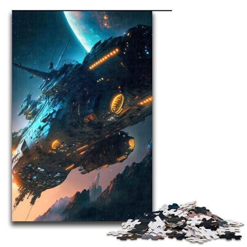 Puzzle für Erwachsene 1000 Teile Postapokalyptisches Raumschiff Holzpuzzle für Kinder Lernspiel 1000 PCS Puzzle für Erwachsene 1000 Teile Postapokalyptisches Raumschiff Holzpuzzle für Kinder Lernspiel 1000 PCS von mowenbingpeng