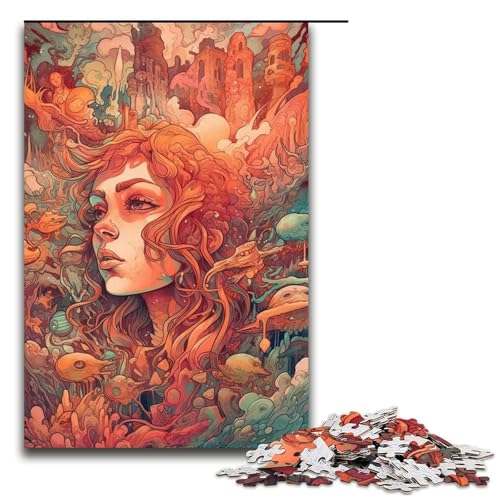 Puzzle für Erwachsene 1000 Teile Psychedelic Mood Puzzles Spiel Spielzeug Lustig 1000 PCS von mowenbingpeng