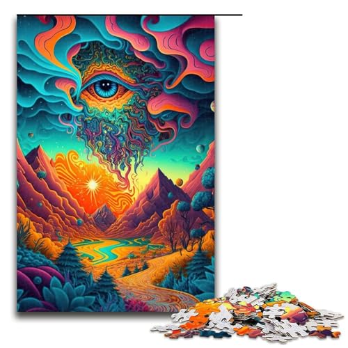 Puzzle für Erwachsene 1000 Teile Psychedelische Natur Holzpuzzle für Kinder Lernspiel 1000 PCS Puzzle für Erwachsene 1000 Teile Psychedelische Natur Holzpuzzle für Kinder Lernspiel 1000 PCS von mowenbingpeng