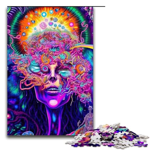 Puzzle für Erwachsene 1000 Teile Psychedelische Natur Puzzles Spiel Spielzeug Lustige 1000 PCS von mowenbingpeng