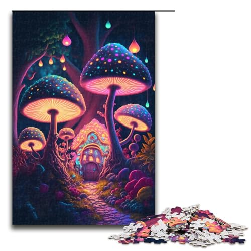 Puzzle für Erwachsene 1000 Teile Psychedelische Pilze Puzzles Spiel Spielzeug Lustige 1000 PCS von mowenbingpeng