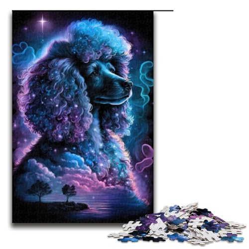 Puzzle für Erwachsene 1000 Teile Pudel Puzzle Spiele Spielzeug Geschenk Geeignet für Desktop-Dekoration 1000 PCS von mowenbingpeng