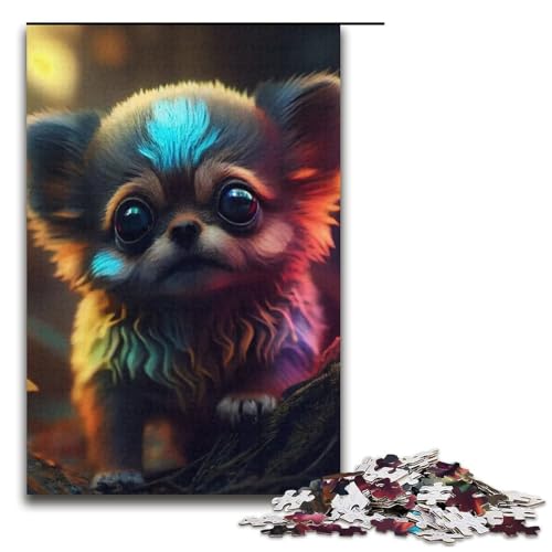 Puzzle für Erwachsene 1000 Teile Pudelmuster zum Zusammenbauen hilft dem Gehirn süchtig machendes Spielzeug zur Förderung der Geduld 1000 Teile (38 x 26 cm) von mowenbingpeng