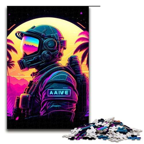 Puzzle für Erwachsene 1000 Teile Punk Astronaut Familie Holzpuzzle Lernspiel Herausforderungsspielzeug 1000 PCS Puzzle für Erwachsene 1000 Teile Punk Astronaut Familie Holzpuzzle Lernspiel Herausforderungsspielzeug 1000 PCS von mowenbingpeng