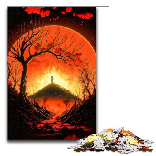 Puzzle für Erwachsene 1000 Teile RED Dawn Puzzles Spiel Spielzeug Lustige 1000 PCS von mowenbingpeng