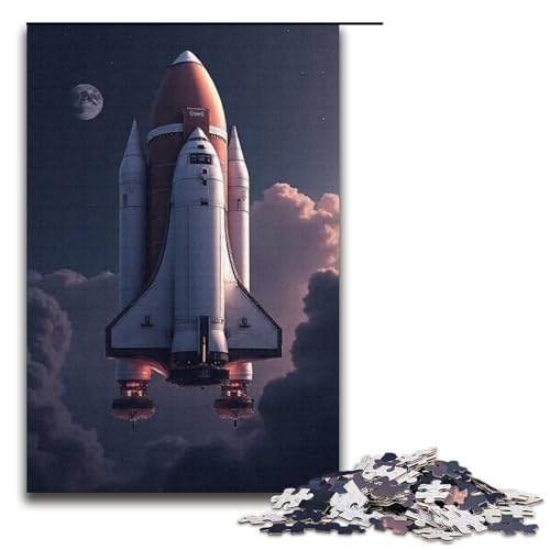 Puzzle für Erwachsene 1000 Teile Raumschiff-Puzzle Geburtstagsgeschenk für Teenager ab 14 Jahren 1000 Teile (38 x 26 cm) von mowenbingpeng