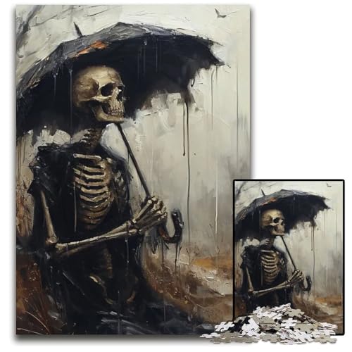 Puzzle für Erwachsene 1000 Teile Regenskelett CharmbPuzzles für Erwachsene Lernspielzeug für Teenager HeimbüroDekoration 1000 PCS (75 x 50 cm) von mowenbingpeng