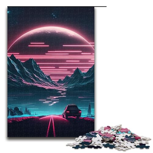 Puzzle für Erwachsene 1000 Teile Rennen in die Zukunft Heimdekoration Puzzle-Spielzeug Geschenk für die ganze Familie 1000 Teile (75 x 50 cm) von mowenbingpeng