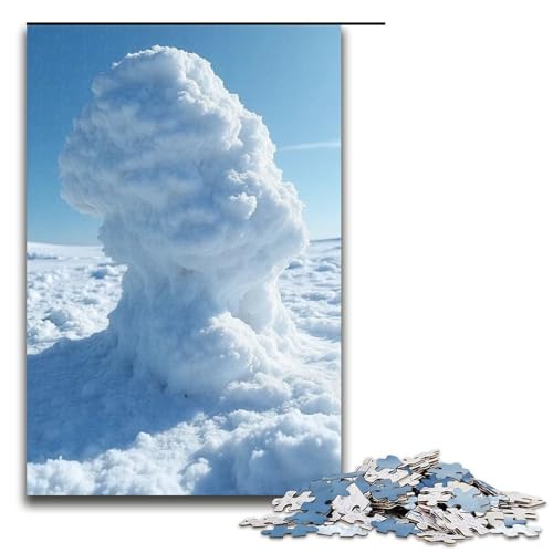 Puzzle für Erwachsene 1000 Teile Rika Schneepuzzle Holzpuzzle Lernspiel Herausforderungsspielzeug 1000 Teile (75 x 50 cm) von mowenbingpeng