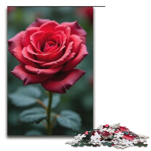 Puzzle für Erwachsene 1000 Teile Rosenranken-Puzzle Holzpuzzle Lernspiel Herausforderungsspielzeug 1000 Teile (38 x 26 cm) von mowenbingpeng