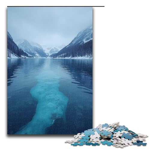 Puzzle für Erwachsene 1000 Teile Sandbank-Kältepuzzle Holzpuzzle Lernspiel Herausforderungsspielzeug 1000 Teile (75 x 50 cm) von mowenbingpeng